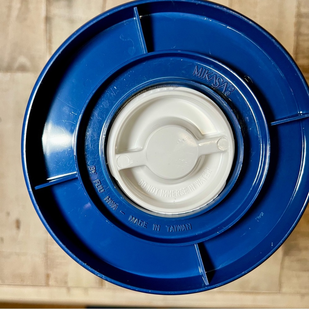 Mikasa Vintage Firenze‎ Thermal Pitcher Insulated Carafe Floral Striped Blue - Picture 5 of 5